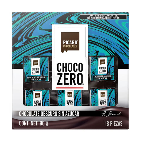 Estuche de chocolate obscuro sin azúcar Chocozero®