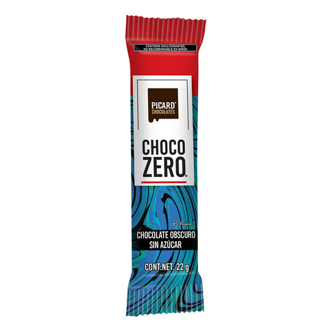 Barrita de Chocolate Obscuro Sin Azúcar Chocozero® 22g