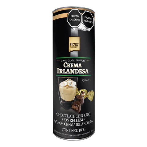 Tubo de Chocolate Obscuro con Relleno Sabor Crema Irlandesa