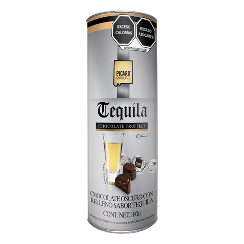 Tubo de Chocolate Obscuro Relleno Sabor Tequila