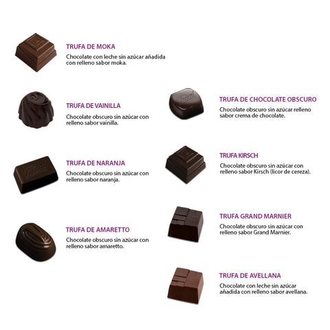 Pirámide Surtido con Diferentes Rellenos Sin Azúcar Chocozero®