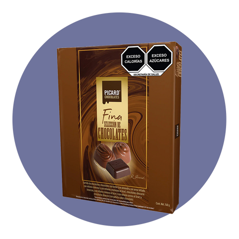 Estuche Surtido de Chocolate con Leche, Obscuro y Diferentes Rellenos