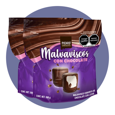 Malvavisco Cubierto de Chocolate con Leche