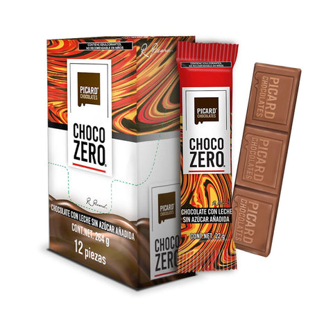 Caja de chocolate con leche sin azúcar Chocozero®