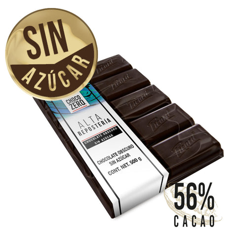 Chocolate oscuro sin azúcar