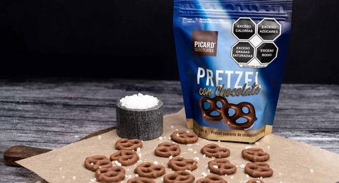 Pretzel con Chocolate de Leche