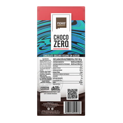 Caja Display de Chocolate Obscuro Sin Azúcar Chocozero®