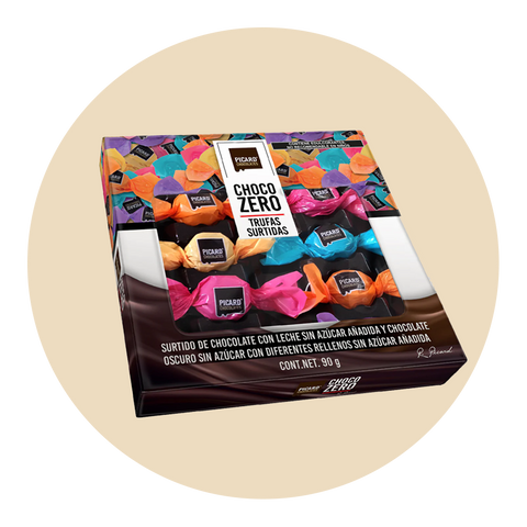 Estuche de Trufas Surtidas Sin Azúcar Chocozero®