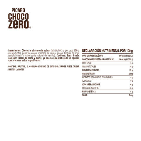 Discos de Chocolate Obscuro Sin Azúcar Chocozero®