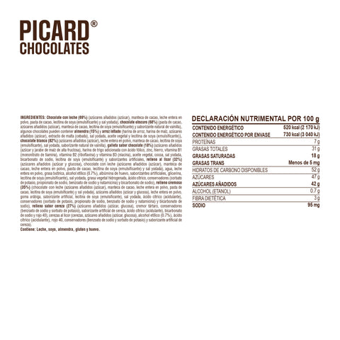 Estuche Surtido de Chocolate con Leche, Obscuro y Diferentes Rellenos