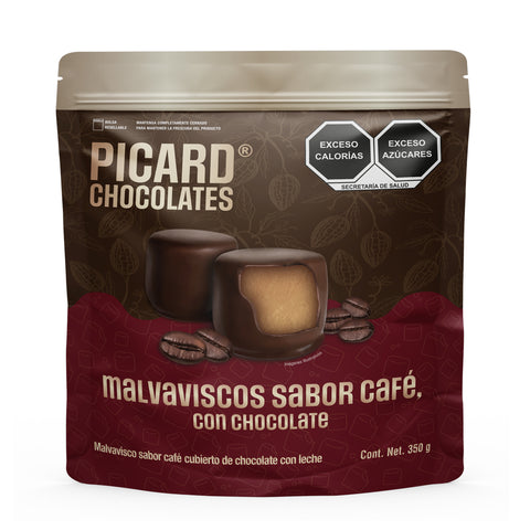 Malvavisco de Café Cubierto de Chocolate con Leche