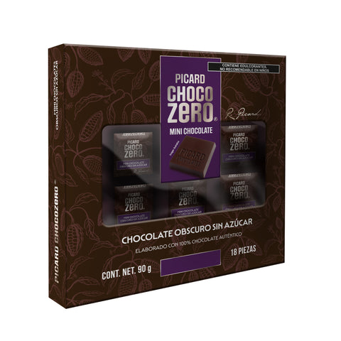 Estuche de Chocolate Obscuro Sin Azúcar Chocozero®
