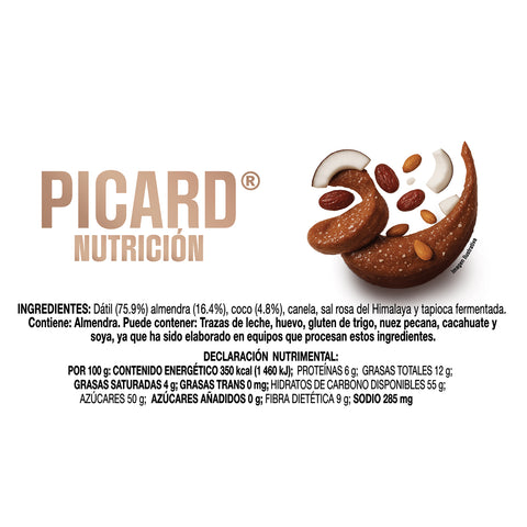 Barra Dátil 40 g Picard Nutrición