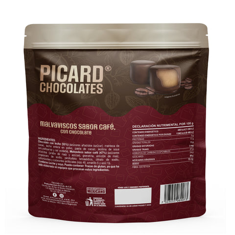 Malvavisco de Café Cubierto de Chocolate con Leche