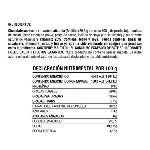 Two pack Mini Snacks®  de Chocolate con Leche Sin Azúcar