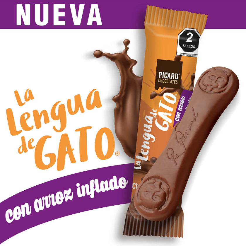 La Lengua de Gato® Con Arroz Inflado – Picard Chocolates México